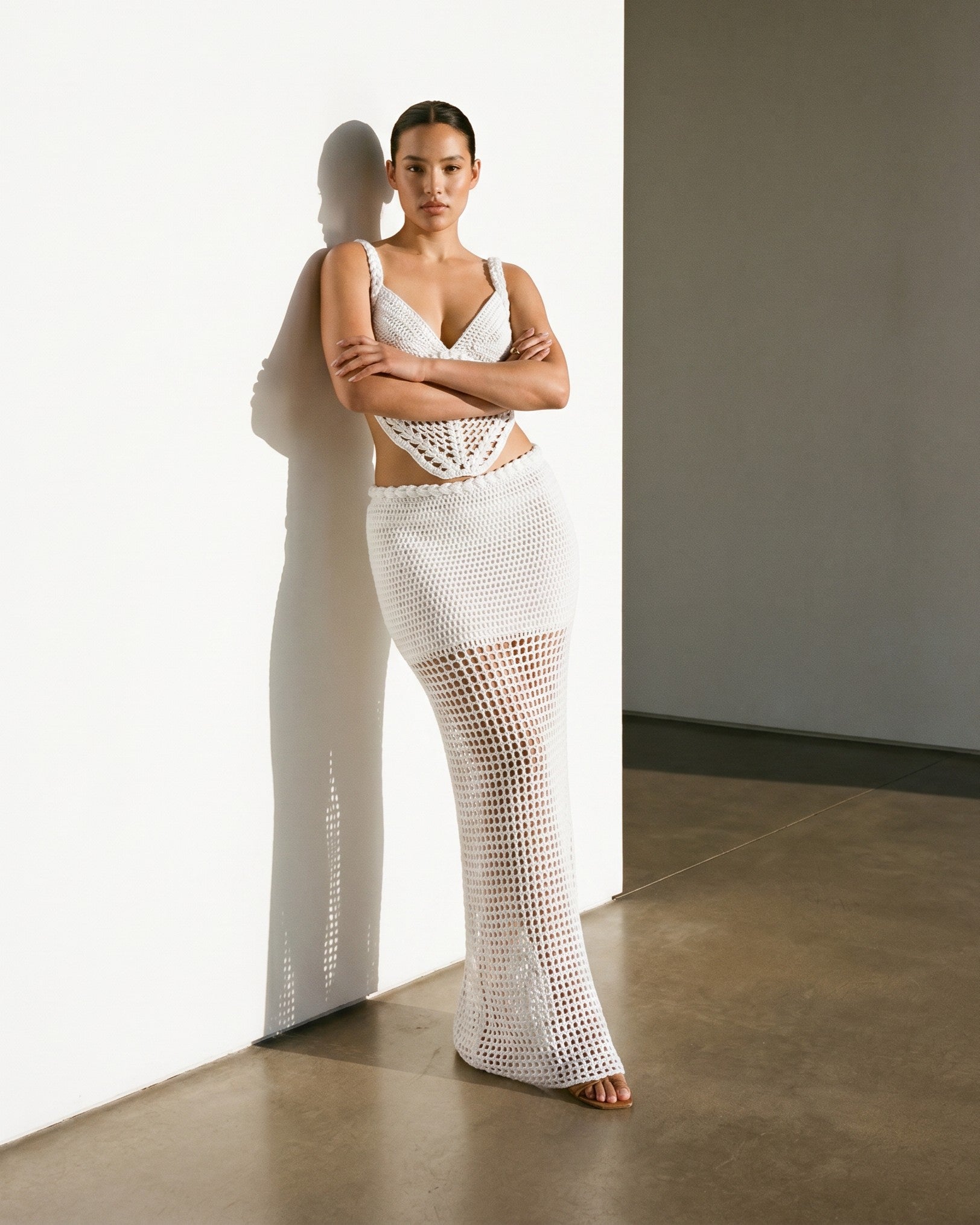 Sienna Knit White